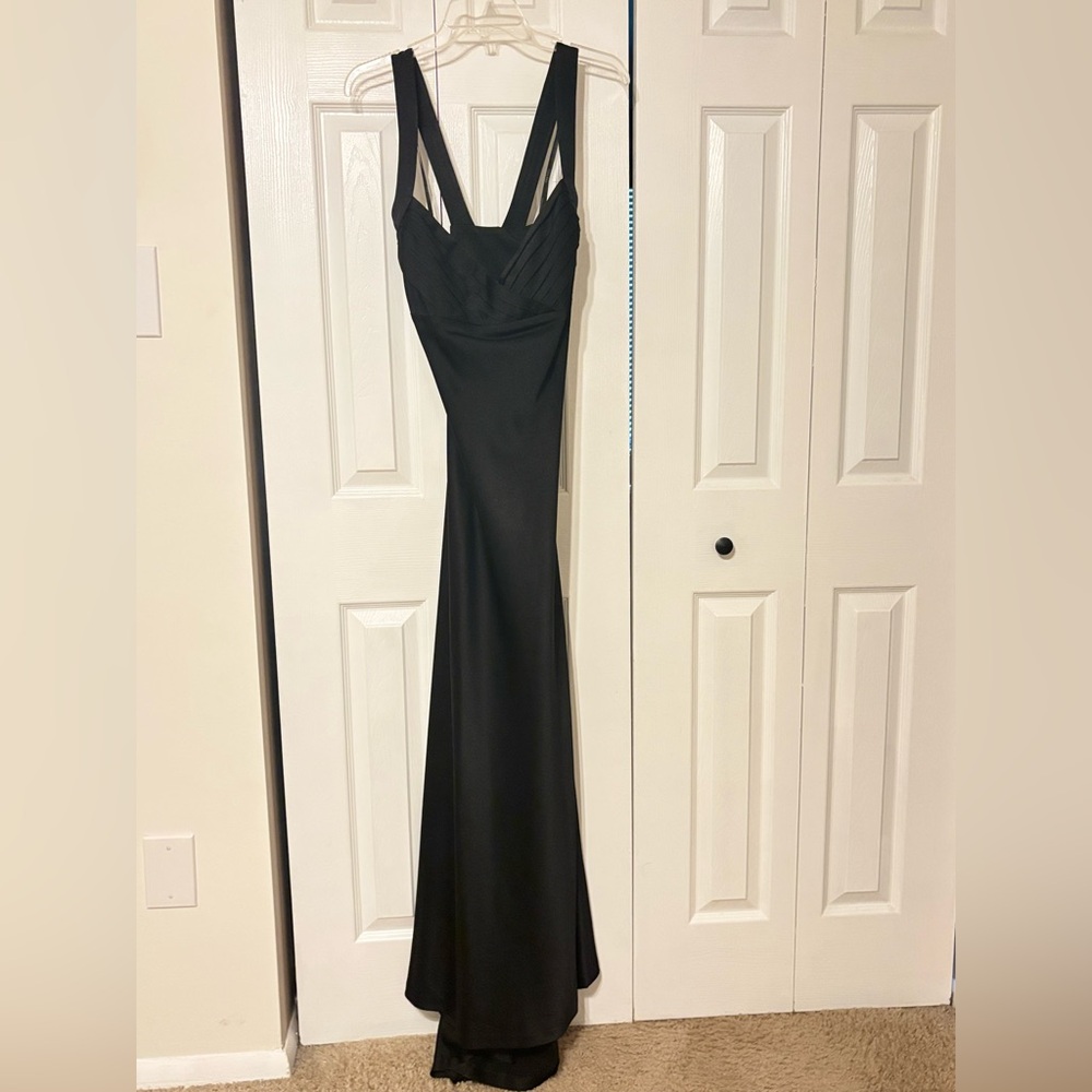 Calvin Klein cross back gown